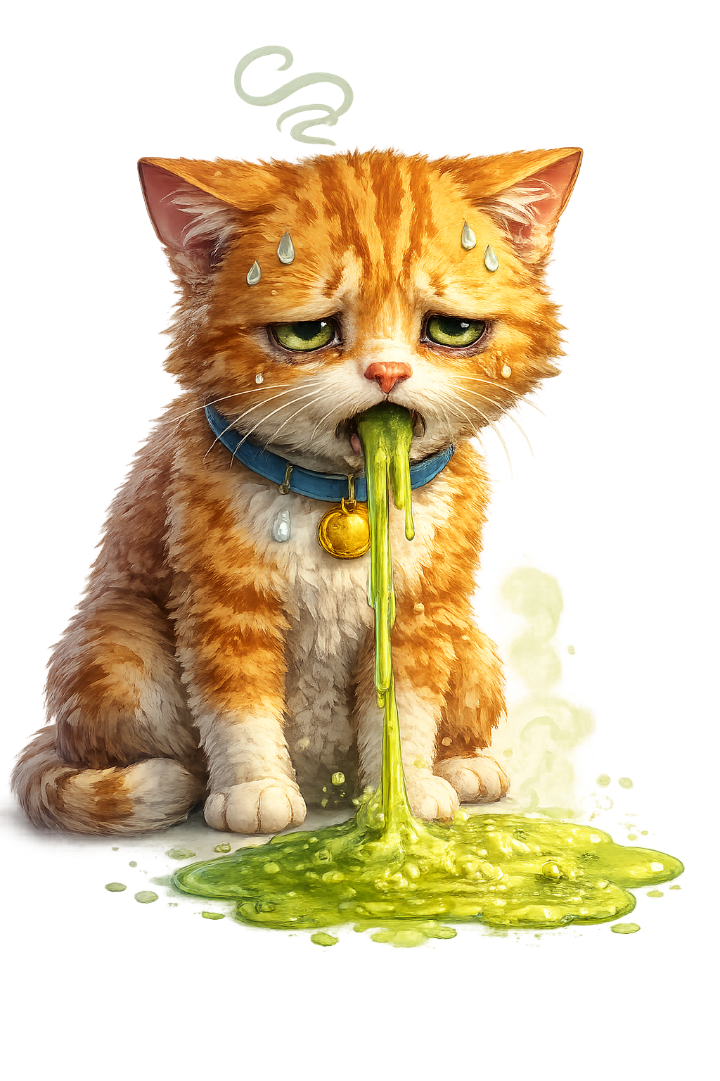 zieke kat